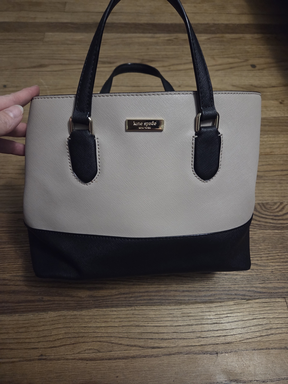 kate spade Two-Tone Black and Light Pink Satchel